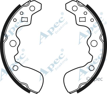 APEC BRAKING Комплект тормозных колодок SHU515